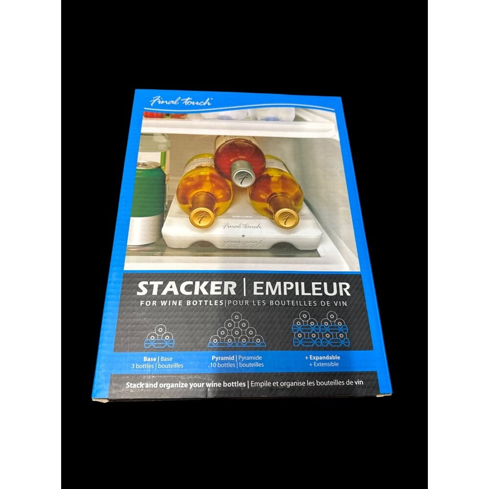 The Final Touch Wine Bottle Stacker BPA-free New in Box